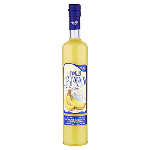 D&D Fior di Bananino Likör (500ml) - Bananenlikör (17% vol.) - sanfter Bananen Sahnelikör - cremig und einhüllend - aromatisch - einzigartiger fruchtiger Geschmack - Klassiker aus Italien von D&D