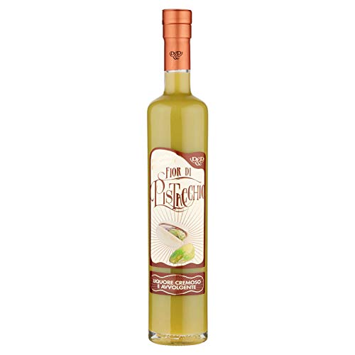 D&D Fior di Pistacchio Likör (500ml) - Pistazienlikör (17% vol.) - cremig und einhüllend - natürliche Aromen - Pistazien aus Italien - Pistacchio verde di bronte - aromatisch - Spezialität von D&D