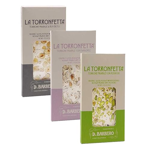 Tris Torronfette Davide Barbero: Haselnuss, Mandel und Pistazie 50 g x 3 von D.BARBERO