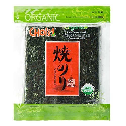 DAECHUN LAVER CO., LTD. Bio-Sushi Nori, wiederverschließbare, Gold Grade, Produkt von Korea Organisches 50 Blatt von CHOI'S 1