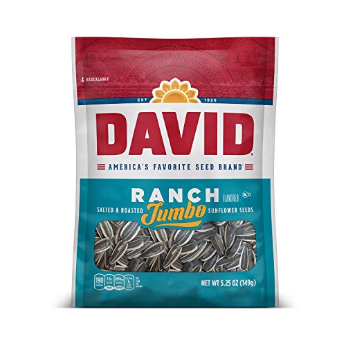 David Seeds Jumbo Sunflower Ranch Flavor, 5.25-Ounce Bag (Pack of 12) von DAVID Seeds