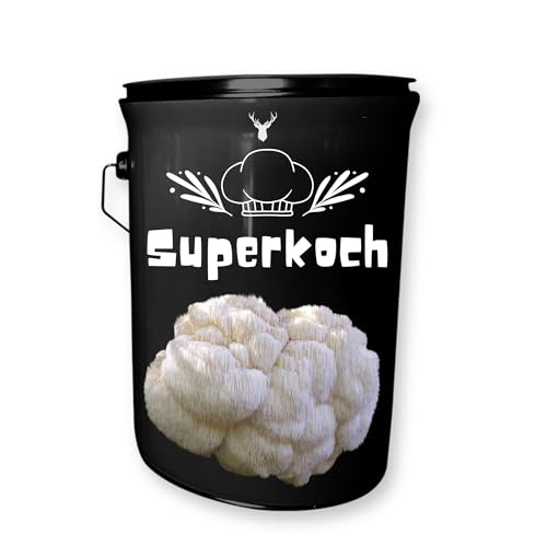 Superkoch Löwenmähnen-Pilzzuchtset – Gourmet-Geschenk für Hobbyköche, Geschenk für Feinschmecker, Luxuriöses Pilzzuchtset von DEER MANOR