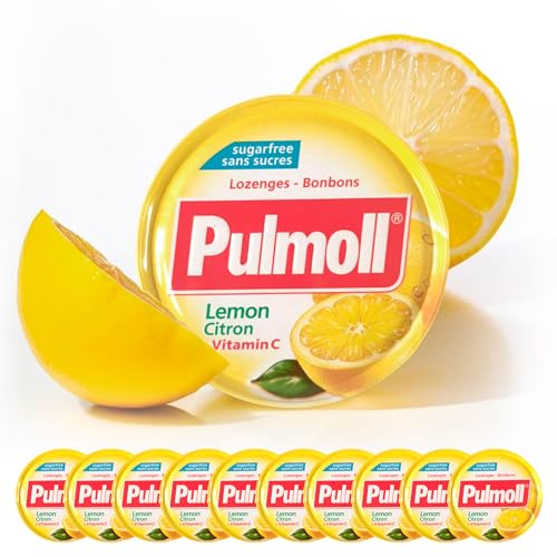 10 x 45g Pulmoll Lemon + Vitamin C (Sugar Free) with Gift from Dekond von DEKOND