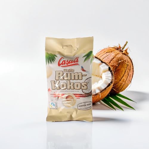 CASALI White Rum Coconut - Weißer Rum Kokos - Pack of 6 (100 g x 6) + Dekond gift von DEKOND