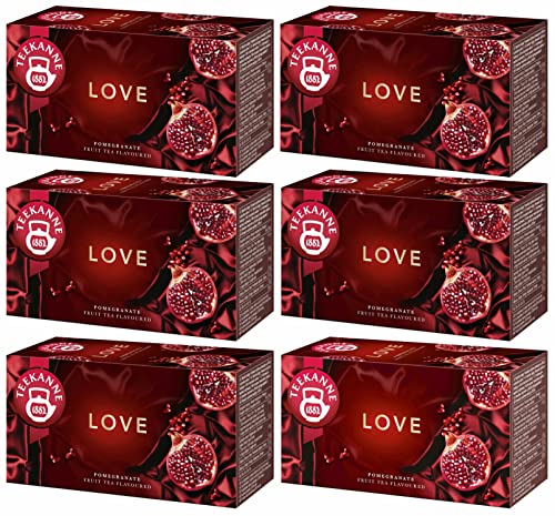 TEEKANNE Fruit Tea "Love" Limited Edition with Pomegranate + Dekond gift (6 x 45g) von DEKOND