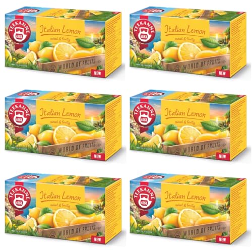 TEEKANNE - Italian Lemon (NEW EDITION) - Früchtetees mit Zitronen & Honiggeschmack - 6x20Tb von DEKOND