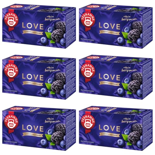 TEEKANNE - Love Blueberry & Blackberry (NEW) - Früchtetees Blaubeere & Brombeere - 6x20 Tb von DEKOND