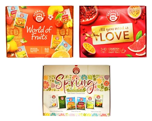 TEEKANNE Mix Fruit Tea Collection "LOVE" + "WORLD of FRUITS" + "SPRING" von DEKOND