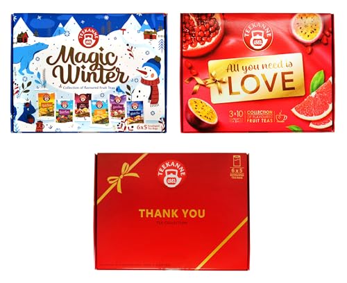 TEEKANNE Mix Fruit Tea Collection "MAGIC WINTER" + "LOVE" + "THANK YOU" von DEKOND