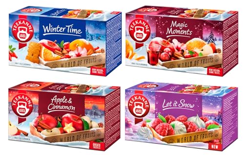 TEEKANNE Winter Tea Collection "Fairy Tale" - 180g | Set of 4 x 20 Bags (Dekond Gift) von DEKOND