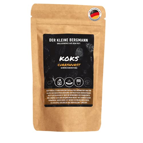 DER KLEINE BERGMANN Koks - Currywurst Gewürzmischung die perfekte Currywurst Grillgewürz BBQ Wurst Fleisch Gemüse als Marinade oder Rub 100g von DER KLEINE BERGMANN