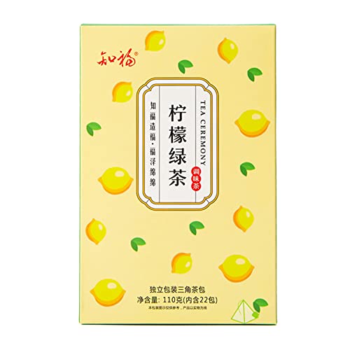 Lemon Green Tea Bags,DEWin Lemon Green Tea Bags 22 Count duftende Tee-Freizeitgetränke für die Freizeit am Morgen und Nachmittag von DEWIN