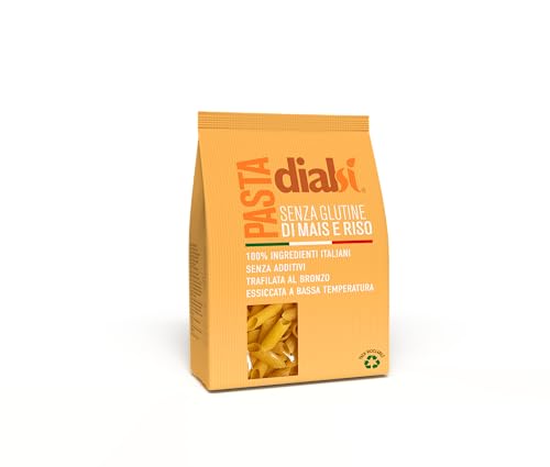 DialSì Glutenfreie Pasta Mezze Penne Mais und Reis, 400 g von DIALBRODO