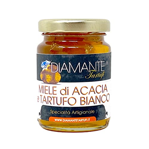 DIAMANTE TARTUFI Miele di Acacia Italiano con Tartufo Bianco italienischer Gourmet Akazienhonig mit weißem Trüffel von DIAMANTE TARTUFI