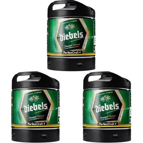 Diebels Alt Original Altbier aus Issum am Niederrhein, Bier Perfect Draft (1 x 6l) MEHRWEG Fassbier (Packung mit 3) von DIEBELS