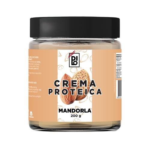 DILO - Proteincreme Mandelaufstrich, ohne Zuckerzusatz, glutenfrei, mit 24 % Eiweiß - 200 g von DILO