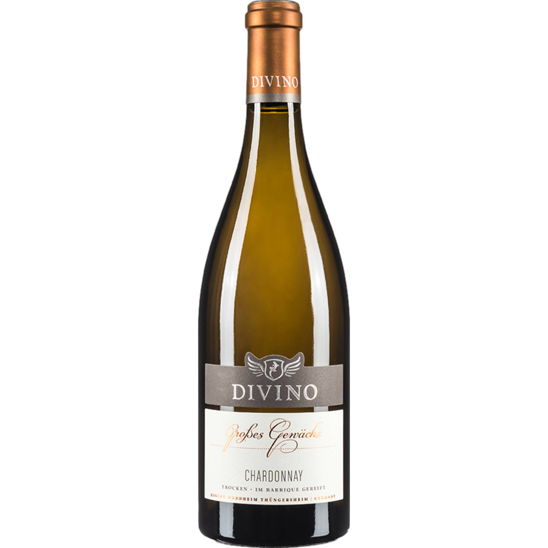 Divino Chardonnay GG, Trocken, Franken, Franken, 2021, Weißwein von DIVINO eG - Langgasse 33, 97334 Nordheim am Main - DE