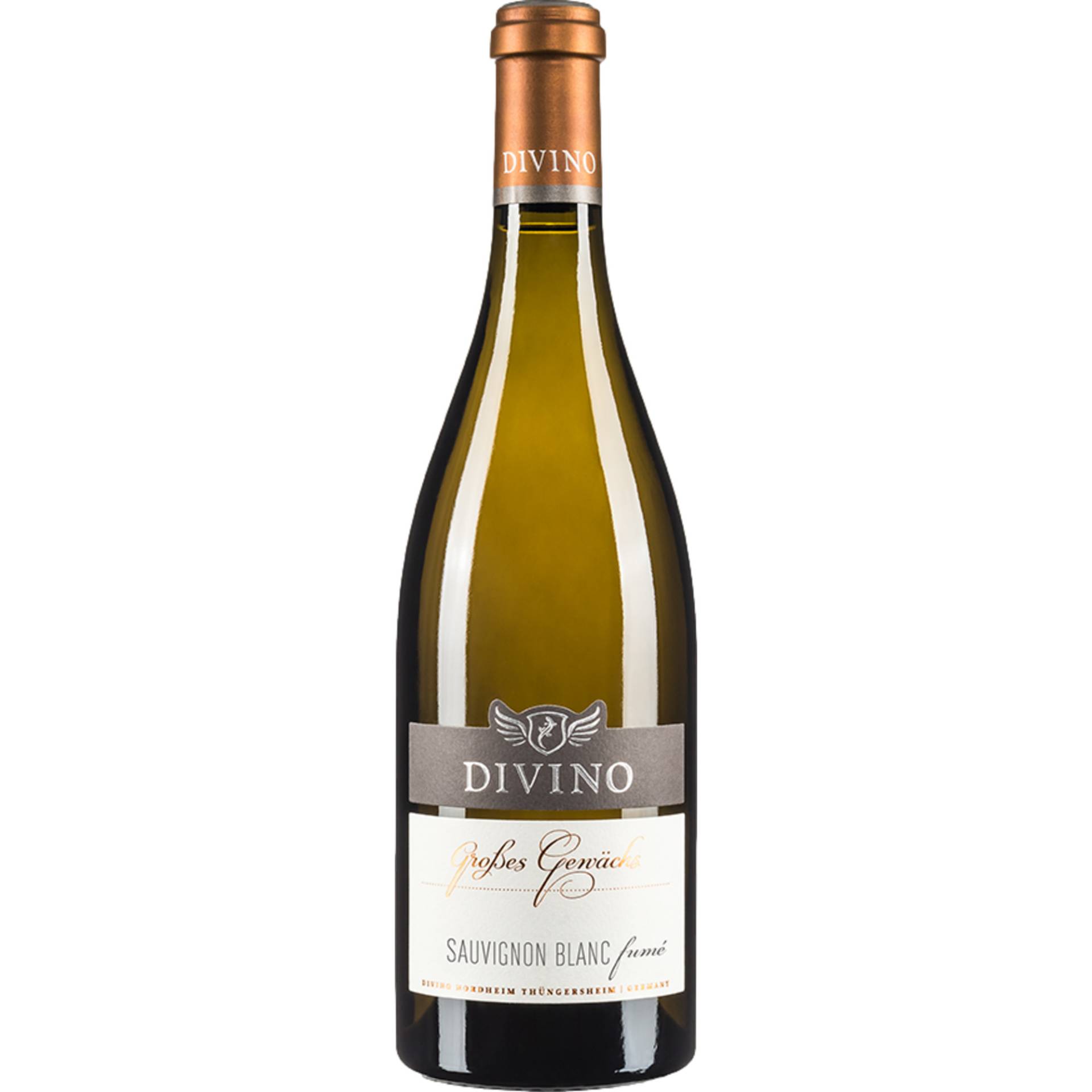 Divino Sauvignon Blanc Fumé GG, Trocken, Franken, Franken, 2021, Weißwein von DIVINO eG - Langgasse 33, 97334 Nordheim am Main - DE