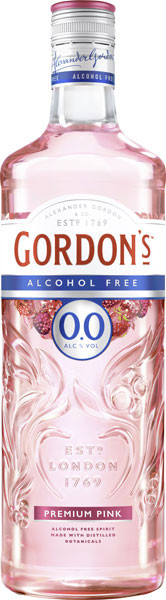 Gordons Gin Alcohol Free Premium Pink 0,0% vol.0,7 l von Alexander Gordon Company