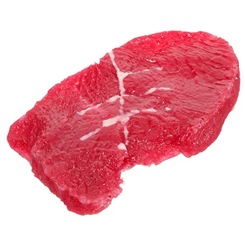 DOITOOL Steakimitat Lebensechtes Rindfleisch Gefälschtes Rindfleisch Braten Simulierte Steaks Falsches Fleisch Künstliche Steaks Lebensecht Gekochtes Steak Läden Lebensmittel Harz Essen von DOITOOL