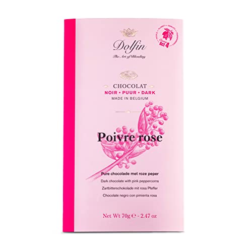 Dolfin - Chocolat Noir Au Poivre Rose Schokolade - 70g von DOLFIN