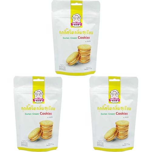 DOLLY'S - Durian Creme Kekse, (1 X 70 GR) (Packung mit 3) von DOLLY'S