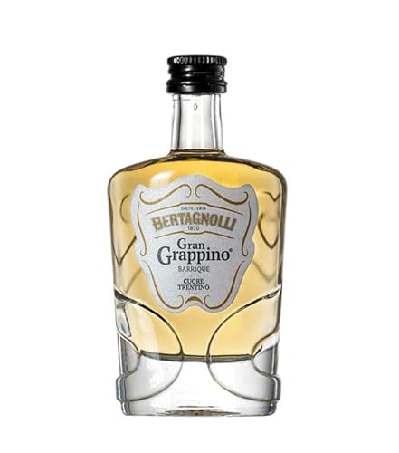 Bertagnolli Gran Grappino Barrique Grappa Mini / 42% vol / 0,05 Liter-Flasche von DOLOMITI ALPENFEINKOST