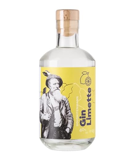 Dolomiti Alpenfeinkost: Dolomitenmann Gin Limette / 40% vol / 0,5 Liter-Flasche von DOLOMITI ALPENFEINKOST