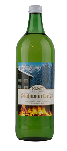 Dolomiti Glühwein weiss 1 Liter/nach alter Rezeptur/feine Wintergewürze/Ideal für kalte Abende - nicht nur im Winter/Glühwein aus den Bergen von DOLOMITI ALPENFEINKOST