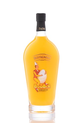 Original BomBer Bombardino aus den Bergen Italiens │ von Bertagnolli │ zart und cremig │Flasche 0,70 Liter - 17% Vol.- feiner Bombardino Likör von DOLOMITI ALPENFEINKOST