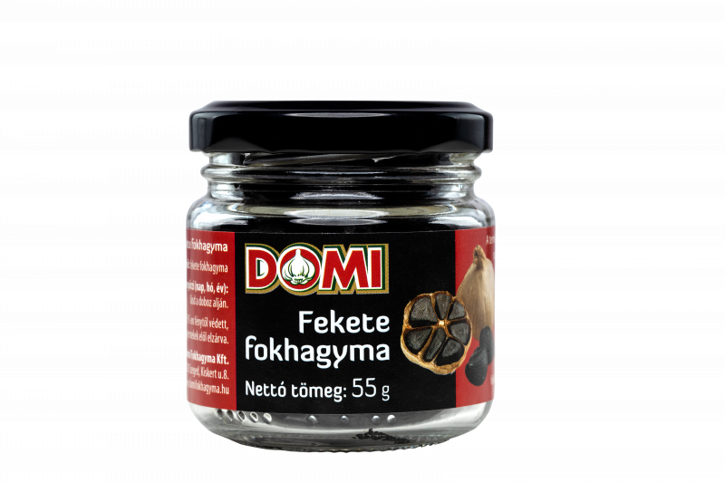 DOMI Schwarze Knoblauchzehen 55g, Fekete fokhagyma gerezdek üvegben von DOMI Knoblauchprodukte