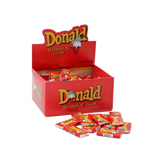 Donald ML Kaugummi, Ahornblatt, 100 Stück/Box, Die Legende ist zurück! Geschmack aus der Kindheit, süßes Retro-Gift, perfektes Gift für Männer und Frauen (Rot) von DONALD BUBBLE GUM