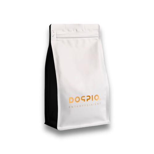 Doppio Entkoffeinierter Kaffee | Ganze Bohnen | Arabica Mischung | Vollautomat geeignet | Aromen von Kakao & Mandel | Cremig | Italiano Cremoso | 100% Koffeinfrei | Intensität 2/4 von DOPPIO