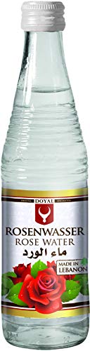 DOYAL Rosenwasser – Klares Wasser mit Rosengeschmack zum Aromatisieren von Speisen & Getränken – Typische Spezialität aus dem Libanon – 12 x 300 ml von DOYAL