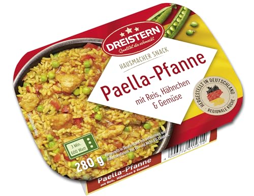 DREISTERN Paella-Pfanne mit Reis, Hähnchen & Gemüse | Hausmacher Snack | Schnell & Einfach Zubereitet von DREISTERN