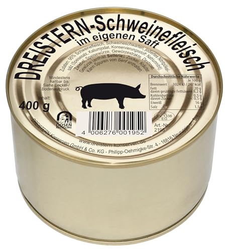 DREISTERN Schweinefleisch im eigenen Saft, 400g von DREISTERN