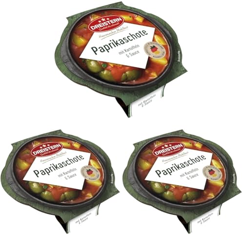 Dreistern Eine Paprikaschote mit Kartoffeln, 400 g (Packung mit 3) von DREISTERN