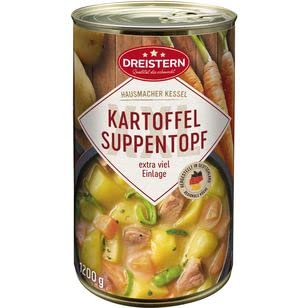 Dreistern Kartoffeltopf mit Schweinefleisch, 6er Pack (6 x 1200 g) von DREISTERN