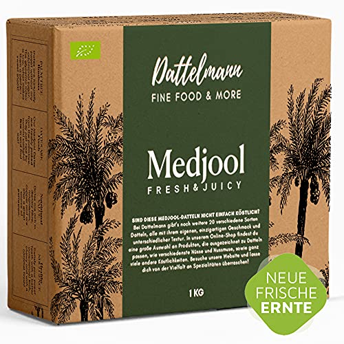 Medjool Datteln Bio 1 kg | Jumbo Datteln | Medjool Datteln | Datteln Bio | Ramadan Geschenke | Getrocknete Datteln | Frische Datteln | Palmyra Delights | Dattelmann von DTTLMN