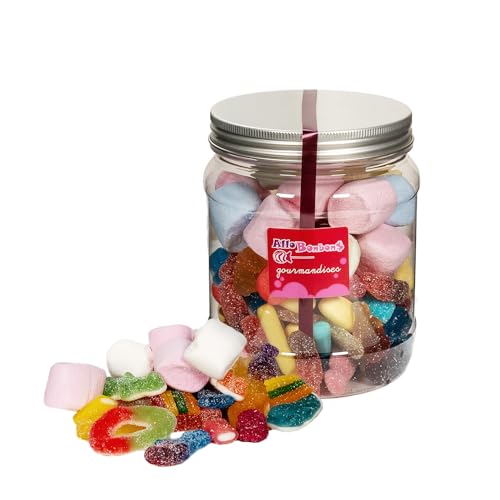 Dupleix - 450 g Gummibärchen-Sortiment in einem Tubo – saure & glatte Süßigkeiten – Ideal für Geburtstag, Party & Büro von DUPLEIX