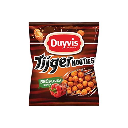 BBQ Paprika-Chips | Duyvis | Tiger Nüsse Erdnüsse Bbq Paprika Aroma | Gesamtgewicht 300 Gramm von DUYVIS