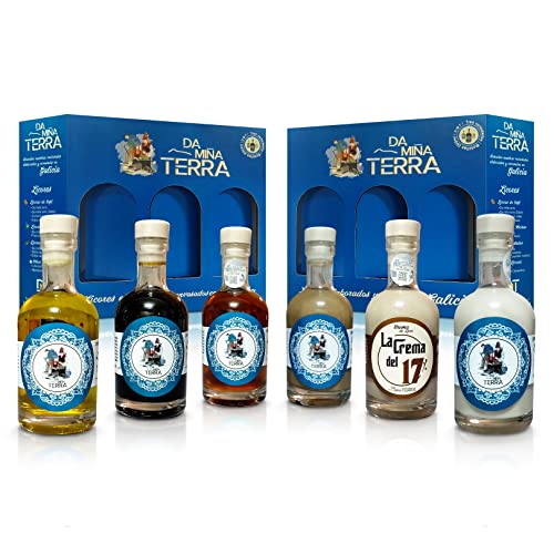 Da miña terra - 6 Liköre und Likörcremes aus Galizien (Spanien) - 6 x 200 ml (Liköre + Likörcremes) von Da miña terra