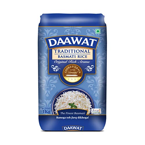 Daawat Traditional Basmati Rice, 1er Pack (1 x 1 kg) von Daawat