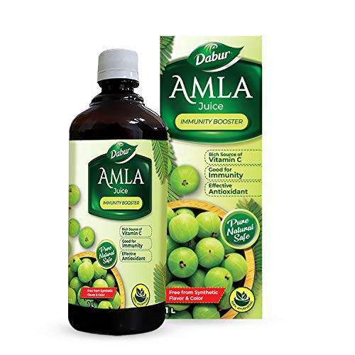 Dabur Amla Juice – Reichhaltige Quellen von Vitamin C – 100 % ayurvedischer Gesundheitssaft – 1 l von Dabur