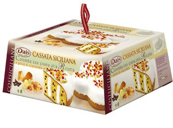 Dais Colomba italienischer Osterkuchen mit Ricotta-Creme und Schokoladenstücke 900 gr. von Dais