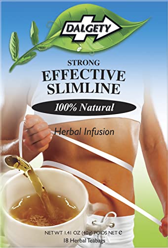 Dalgety Effektive Slimline Tee Detox Tea 6 Kartons (20 Teebeutel pro Karton) Dieser Kräutertee enthält Cerrassie/Bitter Melone, Pfefferminze, Ingwer, Hibicus, Zitronengras, Bitter Melone. Starke Teestärke. 100% natürlicher Kräutertee. Echter Karibiktee. von Dalgety Teas | Definition Fitness