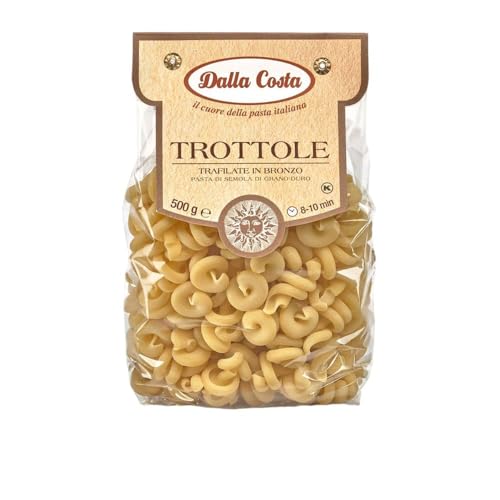 Dalla Costa Hartweizengrieß-Pasta Trottole. Made in Italy. Sparpackung 12x500 Gramm von Dalla Costa