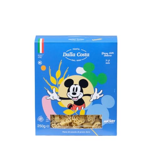 Dalla Costa Mickey & Friends Hartweizengrieß. Made in Italy. Sparpackung 15x250 Gramm von Dalla Costa