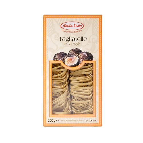 Dalla Costa Tagliatelle Pasta mit Trüffel. Made in Italy. Sparpackung 10x250 Gramm von Dalla Costa