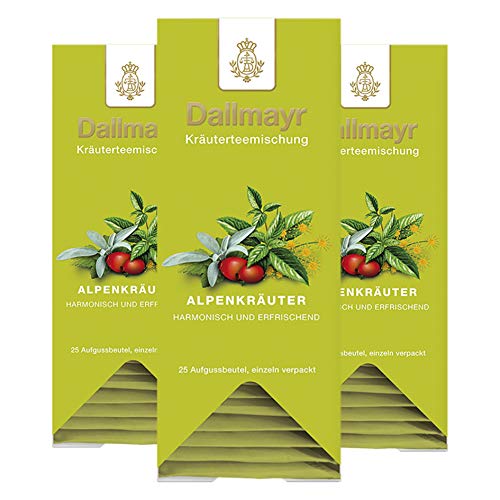 Dallmayr Alpenkräuter, 25 Aufgussbeutel 3er Pack von Dallmayr